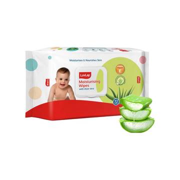 LuvLap Moisturising Baby Wipes with Aloe Vera